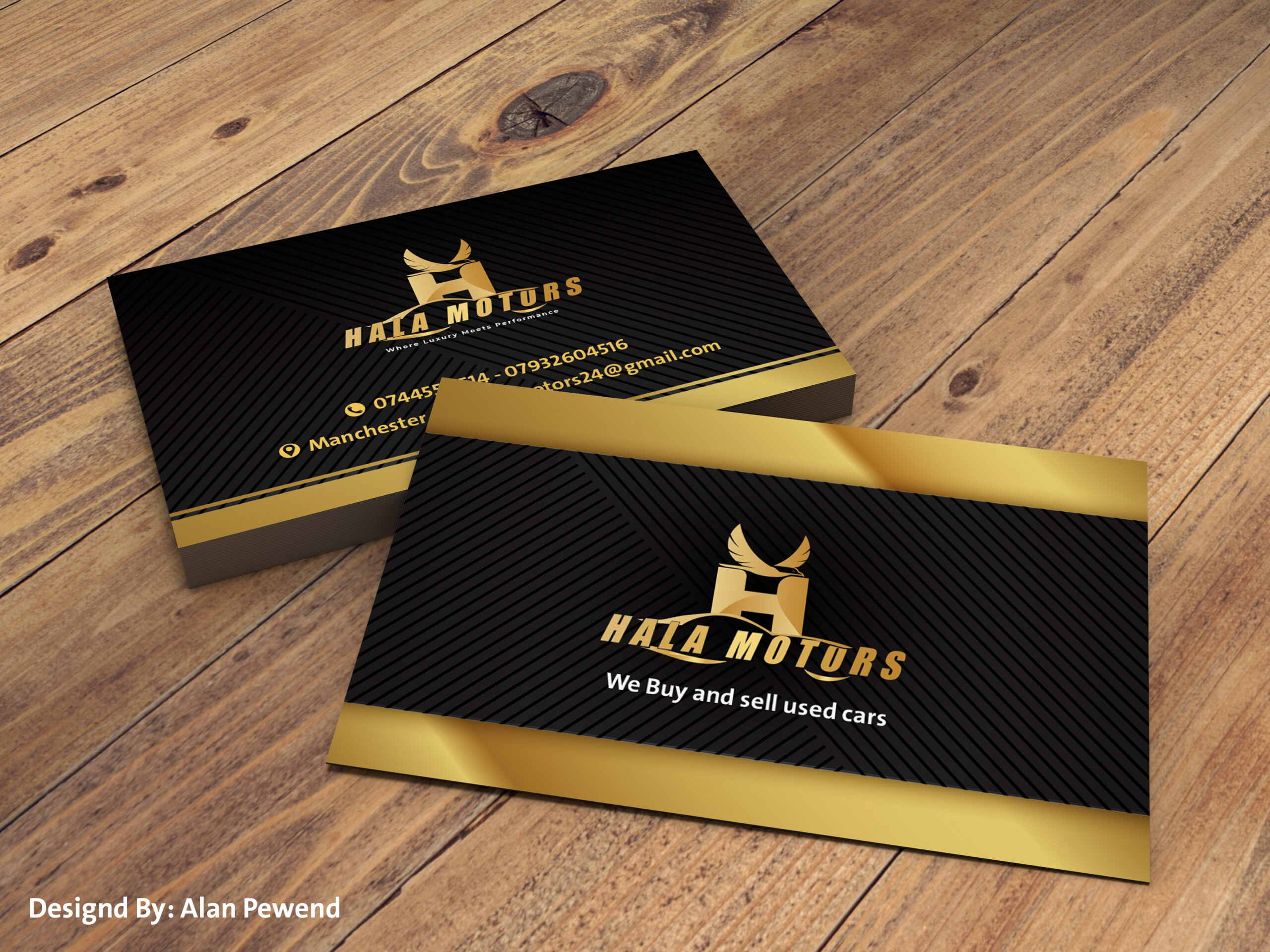 Business Card showing